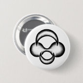 Badge Rond 5 Cm Naissance du croissant (Devant & derrière)