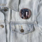 Badge Rond 5 Cm Nakota Mare et Foal (En situation)
