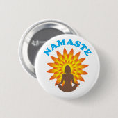 Badge Rond 5 Cm Namaste (Devant & derrière)