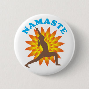 Badge Rond 5 Cm Namaste