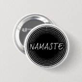 Badge Rond 5 Cm Namaste (Devant & derrière)