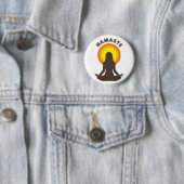 Badge Rond 5 Cm Namaste (En situation)