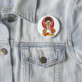 Badge Rond 5 Cm Namaste indou (En situation)
