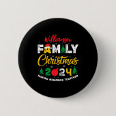 Badge Rond 5 Cm Name Year Matching Family Christmas Reunion T Shir (Devant)