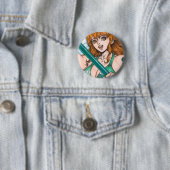 Badge Rond 5 Cm Nami ~ Voleuse de Chat (En situation)