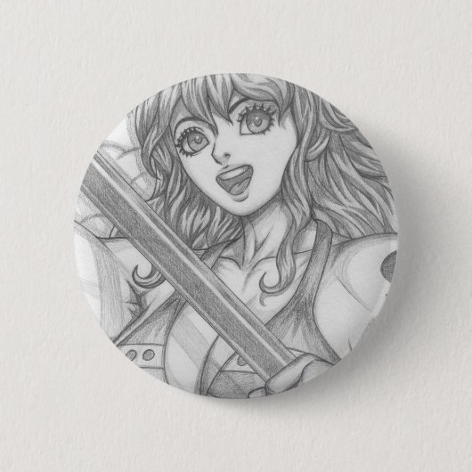 Badge Rond 5 Cm Nami ~ Voleuse de Chat (Devant)
