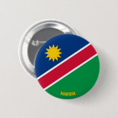 Badge Rond 5 Cm Namibie Drapeau mignon Patriotique (Devant & derrière)