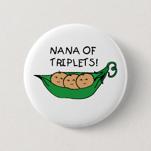 Badge Rond 5 Cm Nana de cosse de triplets