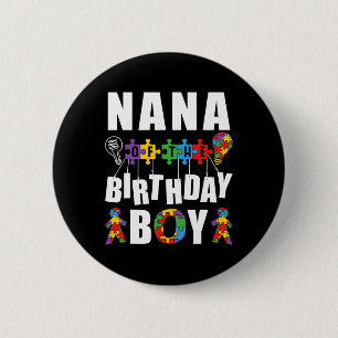 Badge Rond 5 Cm Nana du garçon d'anniversaire Célébration de la se