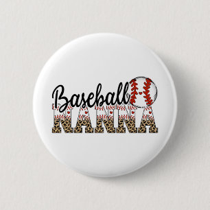 Badge Rond 5 Cm Nanna Women Ballpark Nanna Baseball Maman Mères Da