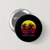 Badge Rond 5 Cm Naples Floride (Devant & derrière)