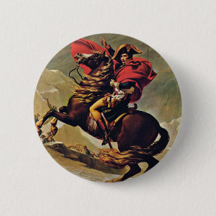 Badge Rond 5 Cm Napoléon croisant les Alpes, par David