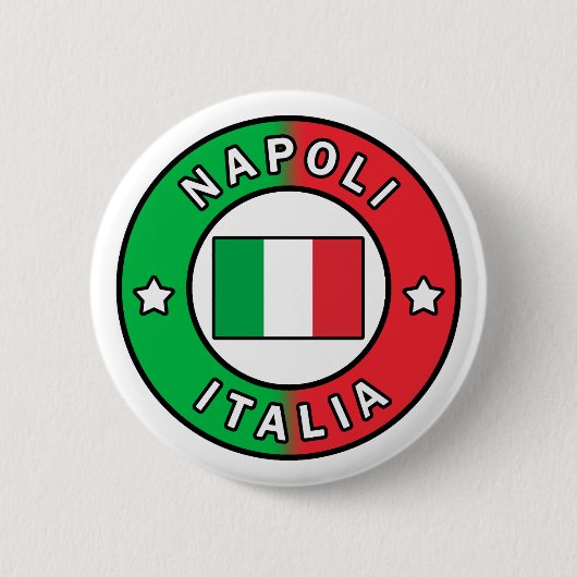 Badge Rond 5 Cm Napoli Italia (Devant)