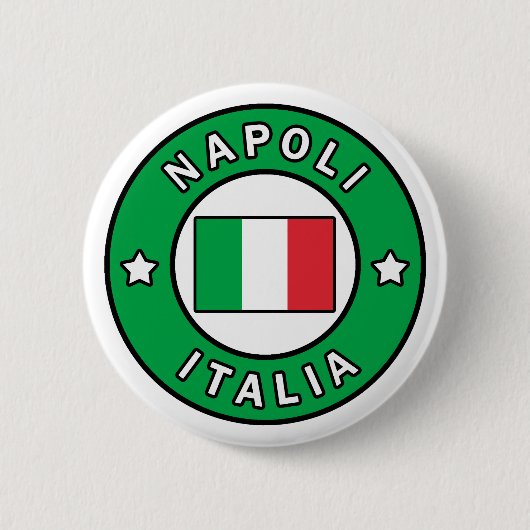 Badge Rond 5 Cm Napoli Italie (Devant)