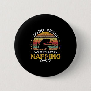Badge Rond 5 Cm Napping Dormir drôle Citation Lazy Retro Graphique