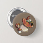 Badge Rond 5 Cm Napping Gnome (Devant & derrière)