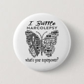 Badge Rond 5 Cm Narcolepsy (Devant)