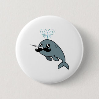 Badge Rond 5 Cm Narwhalstache