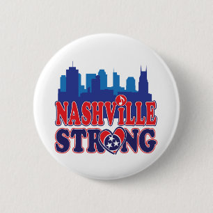 Badge Rond 5 Cm Nashville-Strong-Skyline-and-Music-Note
