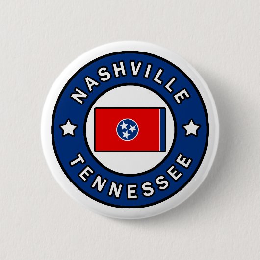 Badge Rond 5 Cm Nashville Tennessee (Devant)