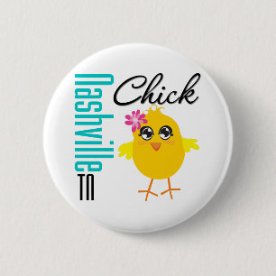Badge Rond 5 Cm Nashville TN Chick