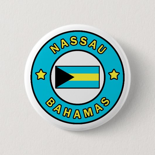 Badge Rond 5 Cm Nassau Bahamas (Devant)
