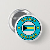 Badge Rond 5 Cm Nassau Bahamas (Devant & derrière)