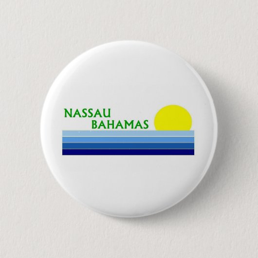 Badge Rond 5 Cm Nassau, Bahamas (Devant)