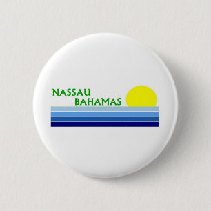 Badge Rond 5 Cm Nassau, Bahamas