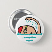 Badge Rond 5 Cm Natation (Devant & derrière)