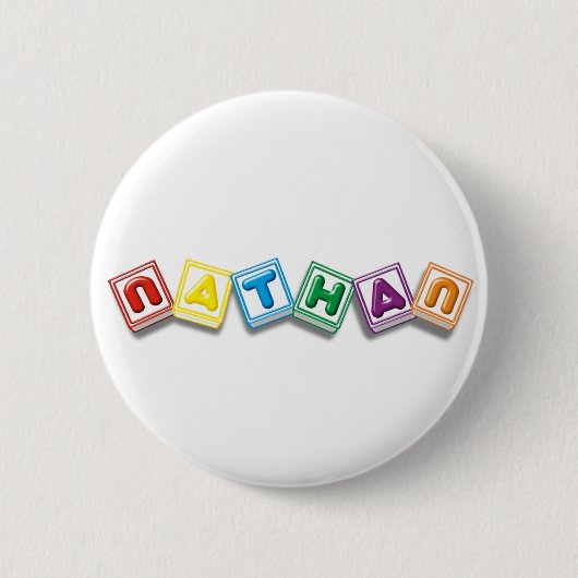 Badge Rond 5 Cm Nathan (Devant)