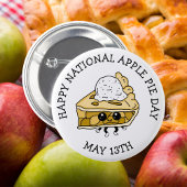 Badge Rond 5 Cm National Apple Pie Day May 13th