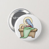Badge Rond 5 Cm Nativité (Devant & derrière)