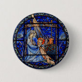 Badge Rond 5 Cm Nativité du style Verre Trait (Devant)