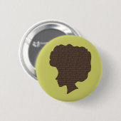 Badge Rond 5 Cm Naturel 'Pour (Devant & derrière)