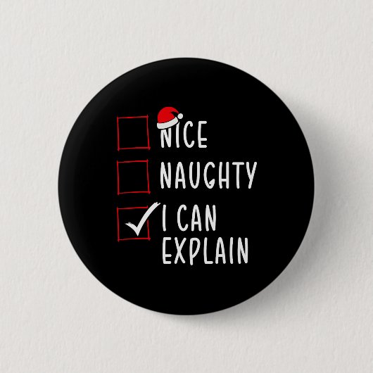 Badge Rond 5 Cm Naughty I (Devant)