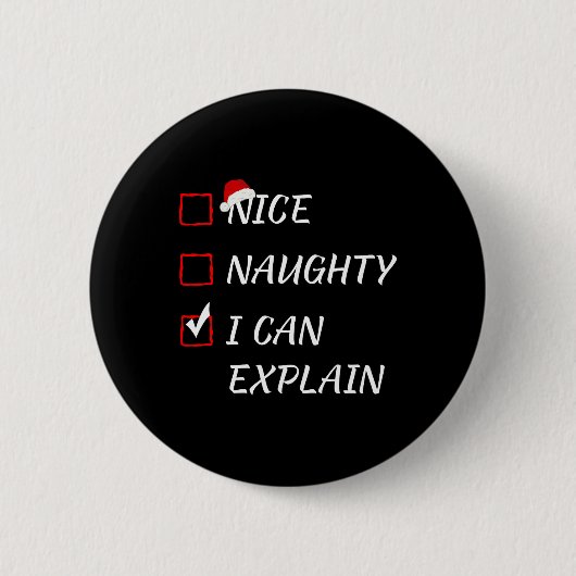 Badge Rond 5 Cm Naughty I (Devant)