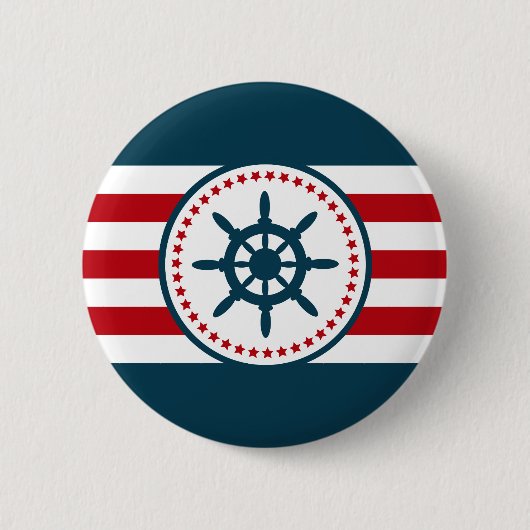 Badge Rond 5 Cm Nautical design (Devant)