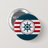 Badge Rond 5 Cm Nautical design (Devant & derrière)