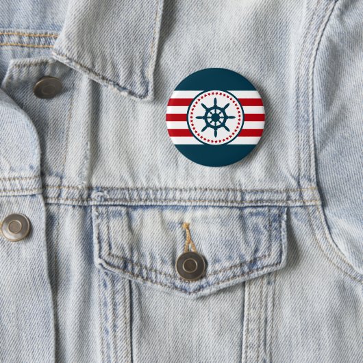 Badge Rond 5 Cm Nautical design (En situation)
