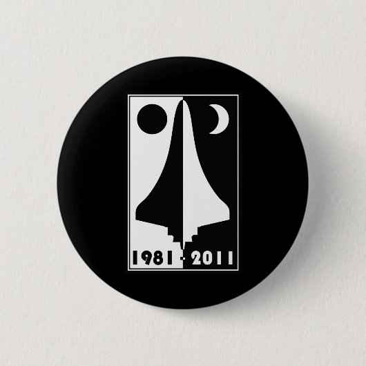 Badge Rond 5 Cm Navette spatiale (Devant)