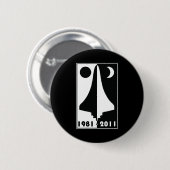 Badge Rond 5 Cm Navette spatiale (Devant & derrière)
