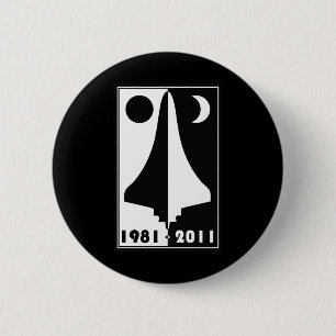 Badge Rond 5 Cm Navette spatiale