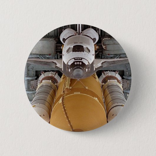 Badge Rond 5 Cm Navette spatiale l'Atlantide (Devant)