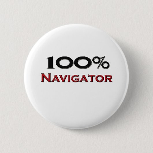 Badge Rond 5 Cm Navigateur de 100 pour cent (Devant)