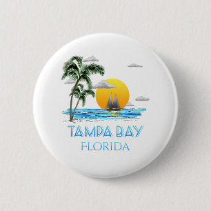Badge Rond 5 Cm Navigation de Tampa Bay la Floride