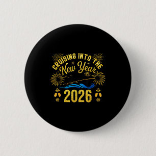 Badge Rond 5 Cm Naviguer dans la nouvelle année 2026 Bonne année F