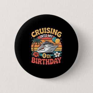 Badge Rond 5 Cm Naviguer vers mon 0e anniversaire