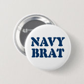 BADGE ROND 5 CM NAVY BRAT (Devant & derrière)