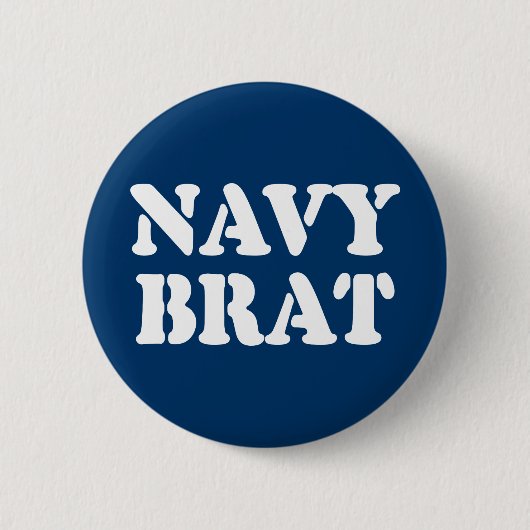 BADGE ROND 5 CM NAVY BRAT (Devant)